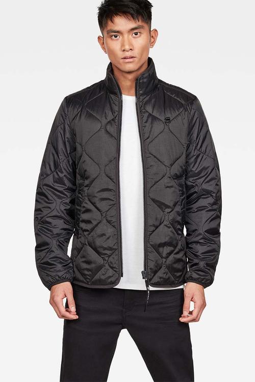 Elda liner overshirt jacket - black
