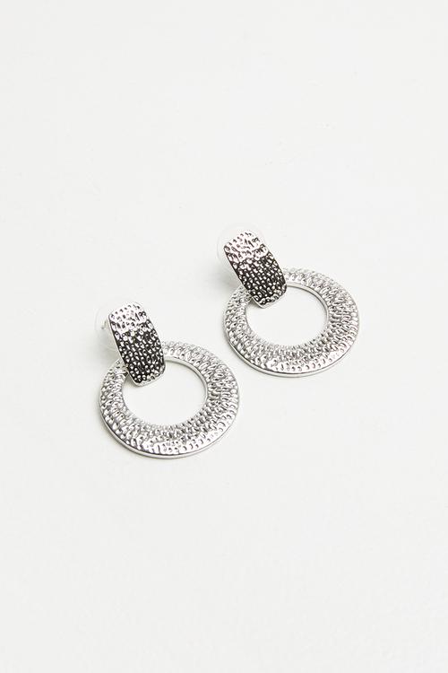 Hoop earrings - silver