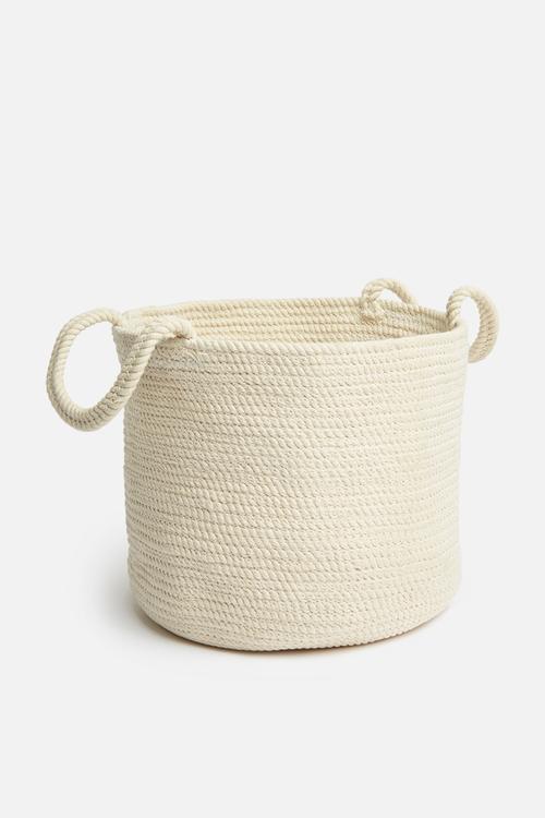 Braided basket - cream