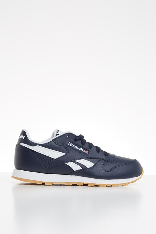 Classic leather - collegiate navy/white/gum
