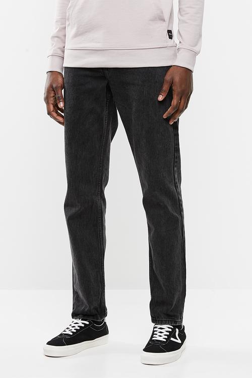 Regular fit tapered jeans - black