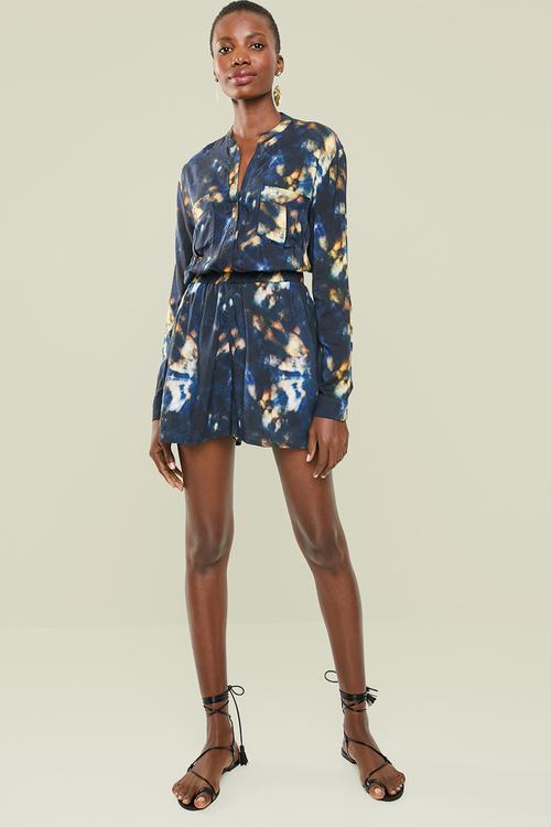 Tie dye utility playsuit - tie dye