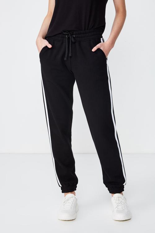 Adele cuff trackpants  - black