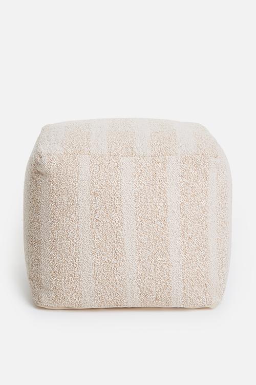 Spruce ottoman - white/cream