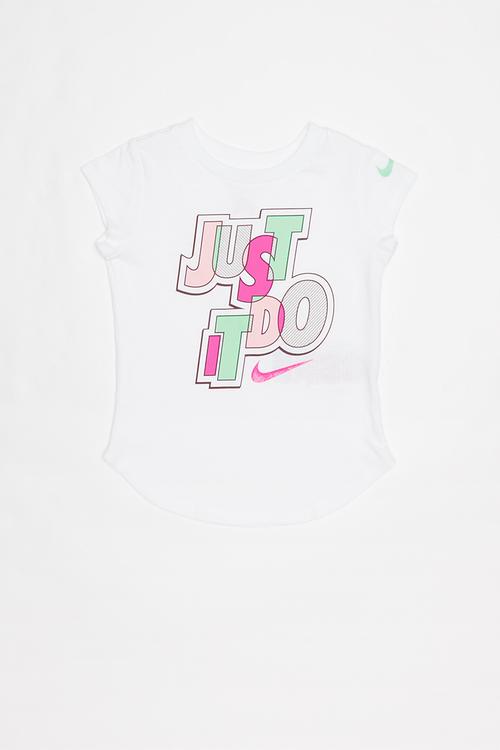 Nkg jumble jdi scoop short sleeve tee - white
