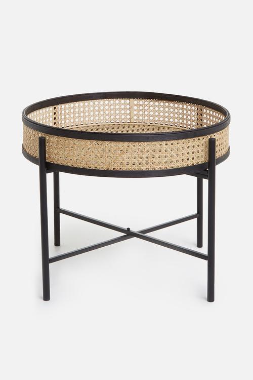 Rattan side table - natural