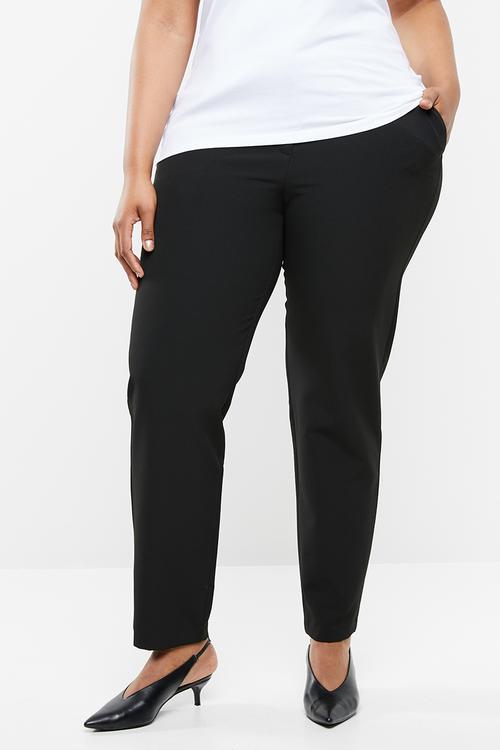 Plus size brooke formal pants - black