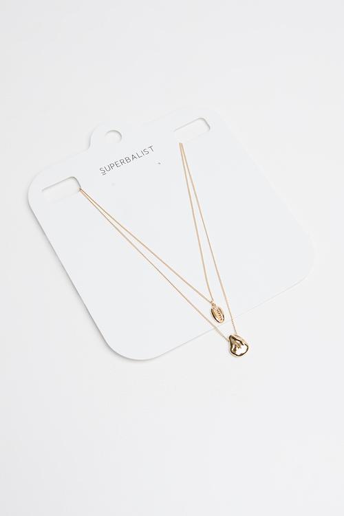 Mica necklace - gold