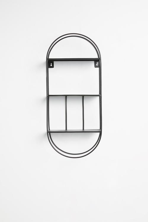 Art deco shelf - black