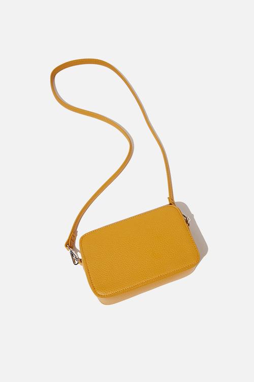 Stevie boxy cross body bag - yellow