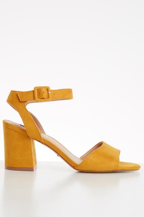 Amanda heeled sandal - yellow 