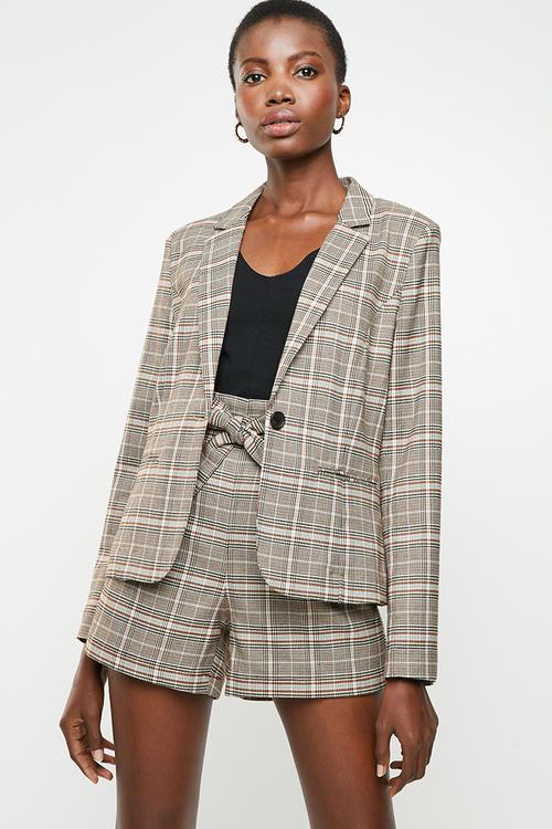 Sandra check blazer - multi 