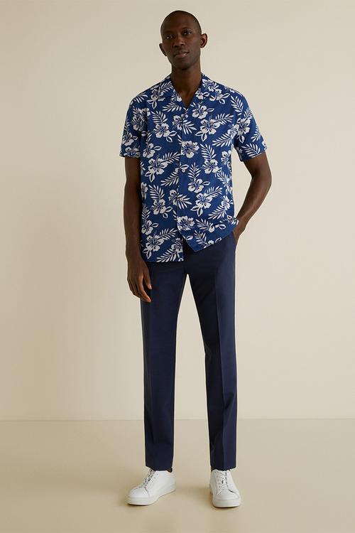 Fatima shirt - navy & white 