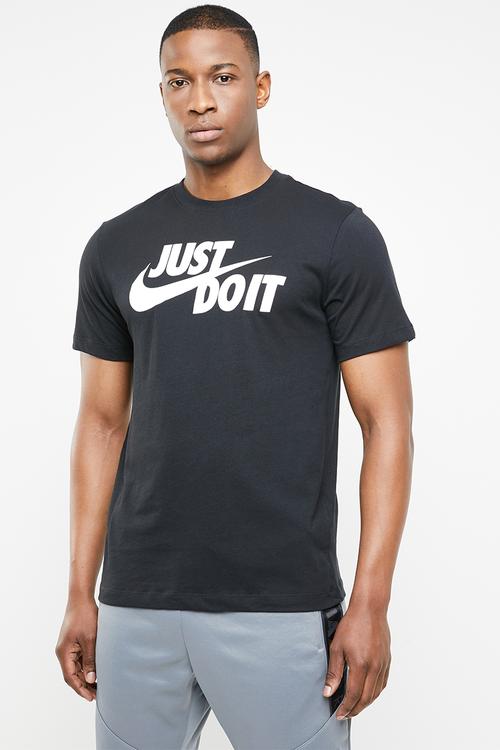 Just do it swoosh tee - black & white