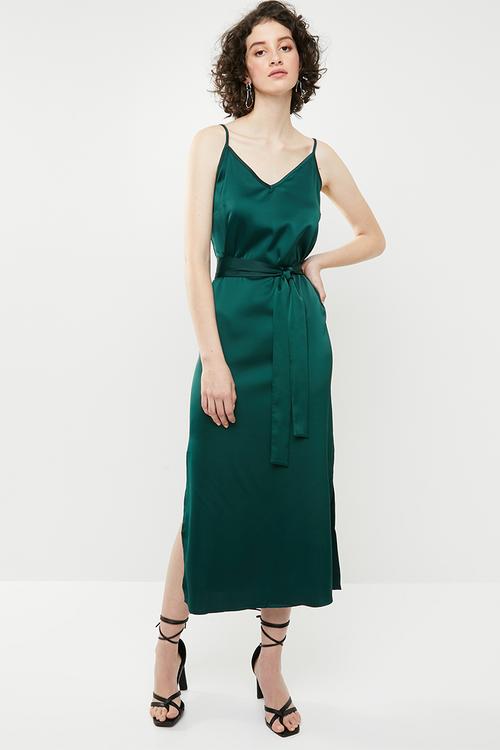 Slip dress - green