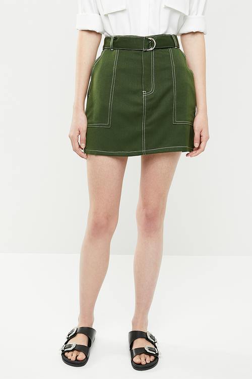 Utility skirt - khaki