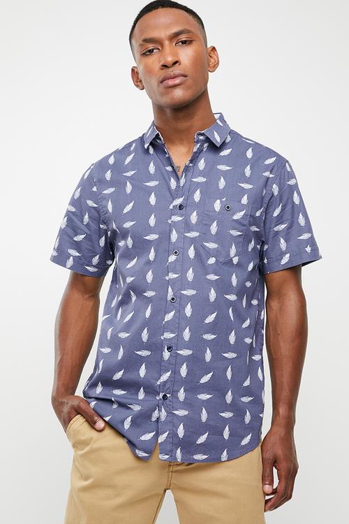 Barb short sleeve shirt - blue