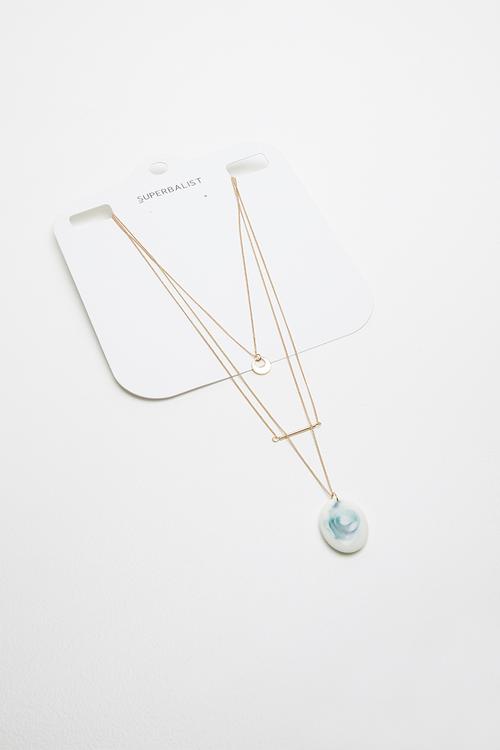 Multi chain necklace  - gold