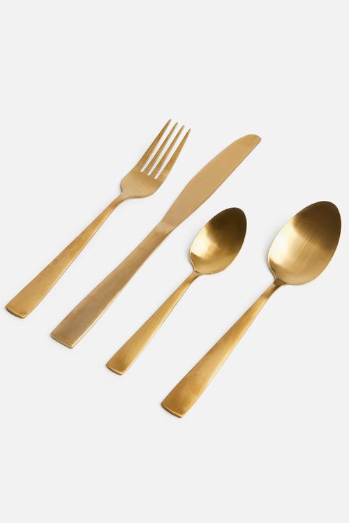 Cutlery set 16 pcs - matte copper