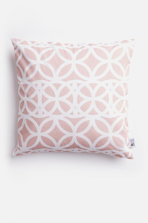 Trellis cushion cover - dusty pink