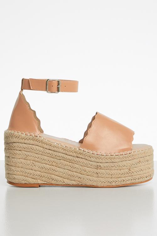 Santorini espadrille flatform - neutral