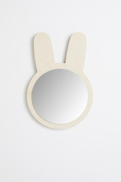 Bunny mirror - natural
