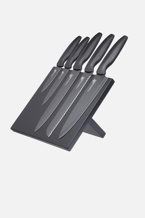 Magnetic knife set - black 