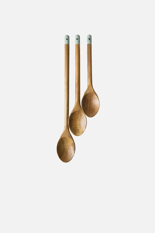 Wooden spoons set of 3 - brown 