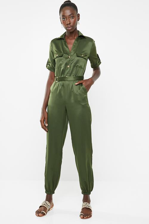 Karma police boilersuit - khaki
