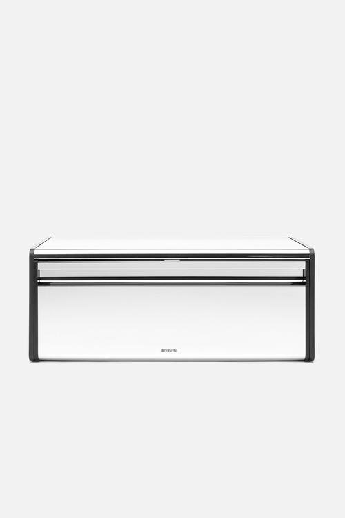 Bread bin fall front - brilliant steel