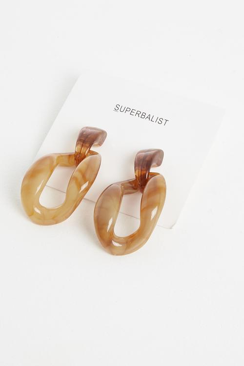 Remi resin hoops - yellow