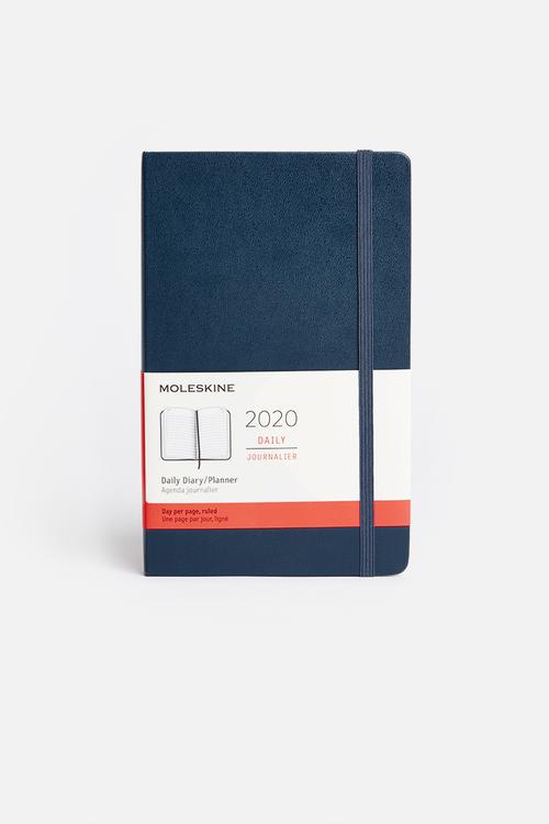 2020 a5 hardcover daily diary - navy