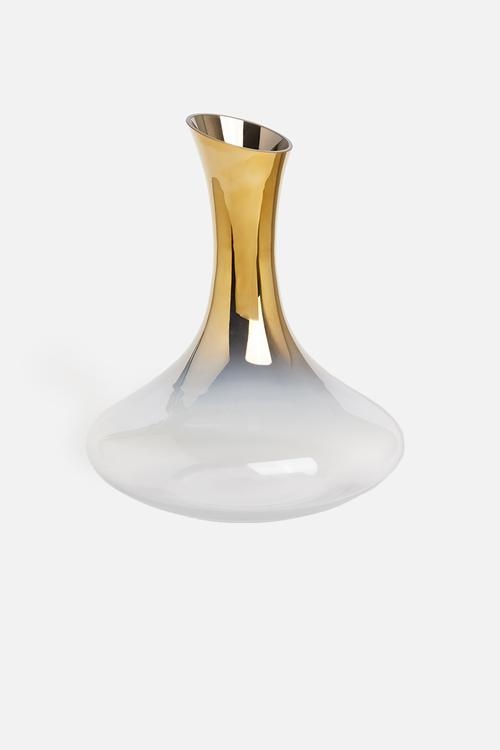 Gold dip wine decanter