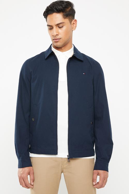 New cycled cotton jacket - navy