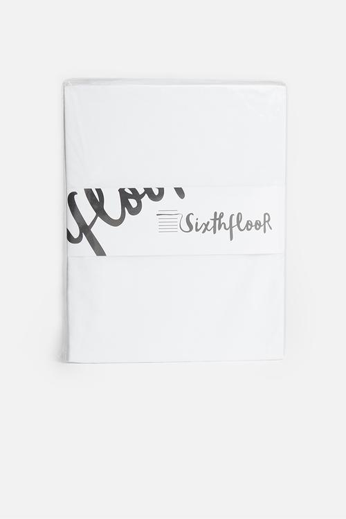 200TC cotton fitted sheet - white
