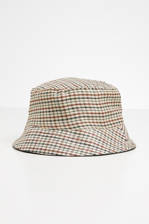 Reversible bucket hat - black & neutral