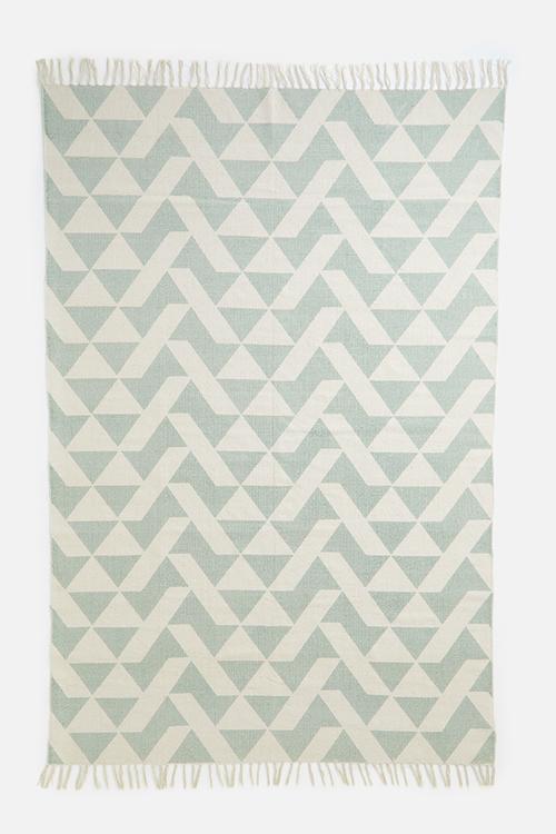 Mesa printed rug - blue & grey