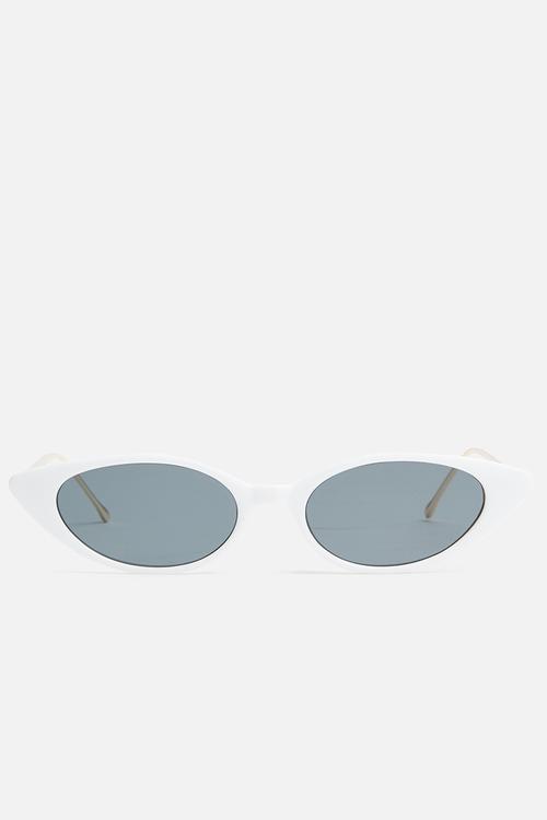 Dua cateye sunglasses - gold & white
