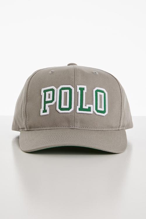 Junior Polo flex fit cap - green & grey