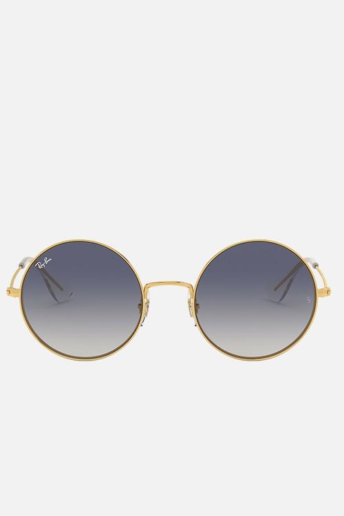 Ja-jo light brown gradient blue - 50mm - gold