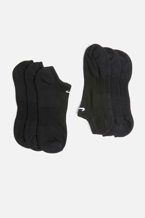 Everyday cushion no show socks - black