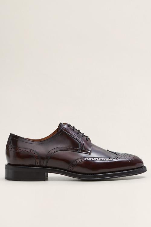 Jake leather brogue - burgundy