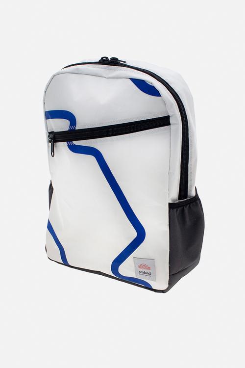 Jolla backpack - blue & white