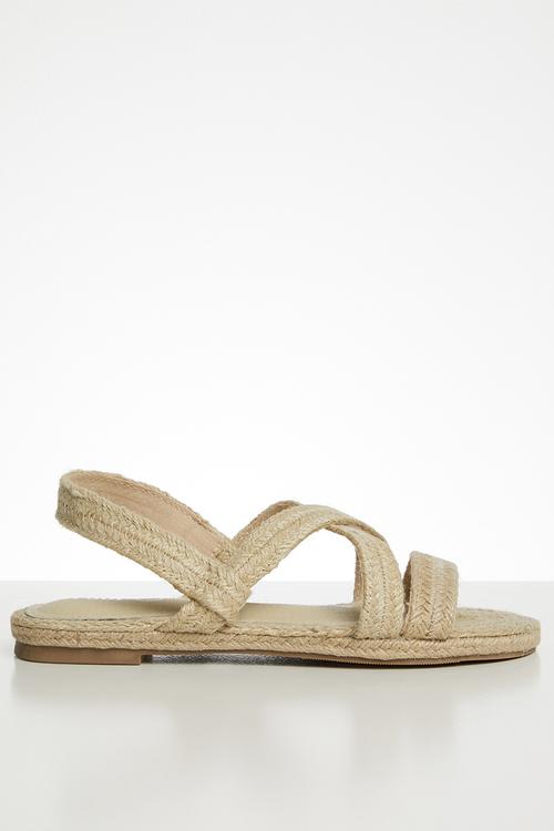 Sling back espadrilles - neutral