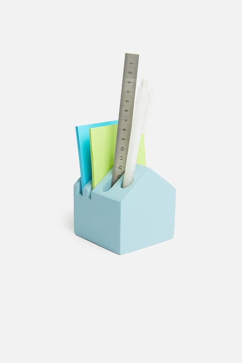 House pen holder - blue