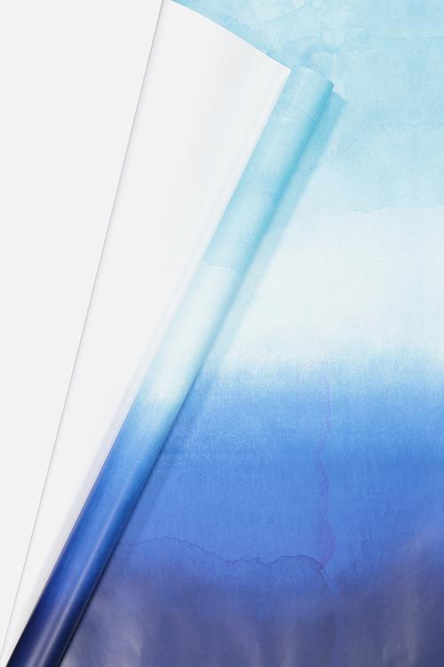 Roll wrap - blue watercolour