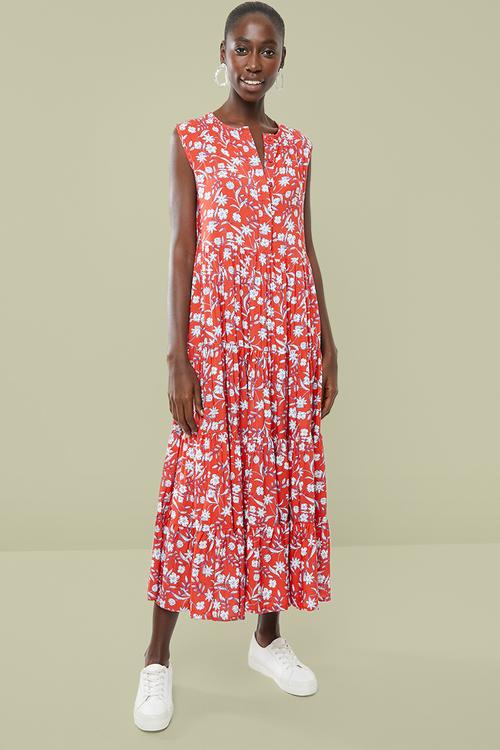 Babydoll tiered dress - multi