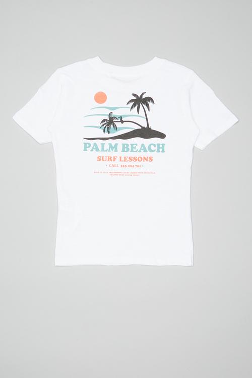 Max skater short sleeve tee - white  