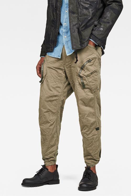 Rovic 3D airforce relaxed pants - khaki