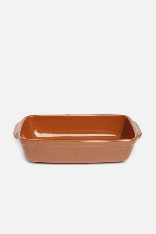 Stoneware dish - terracotta